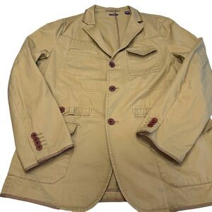 American Rag Cie Jacket Womens M Tan/khaki Blazer Sz L NWOT